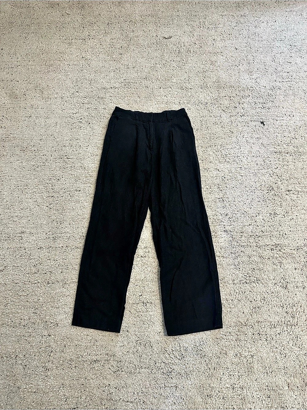Bella Dahl Double Pleat Wide Leg with Elastic Back Pants Black